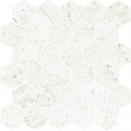 Mosaico Hex. Milos Dur White 30x30cm.