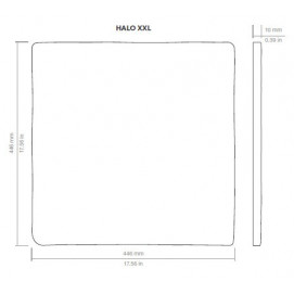 Halo XXL Midday Sand Matt 44x44x1cm.