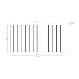 Potters Bars Swan Gloss 12,5x25cm.cm.