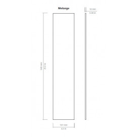 Melange Cream Matt 10,7x54,2cm.