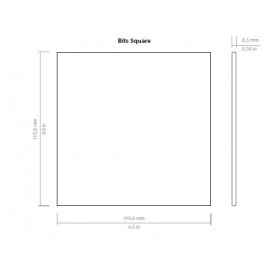 Bits Square Tundra Gloss 11,6x11,6cm.